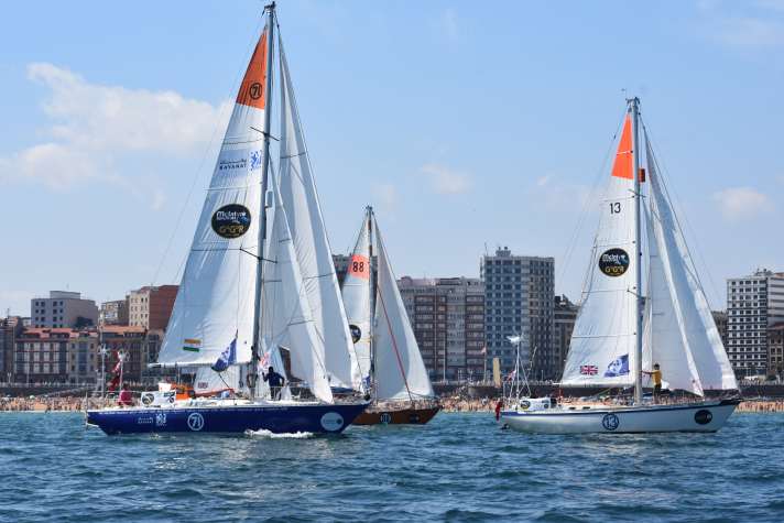 Die Golden-Globe-Yachten auf dem Weg von Gijón nach Les Sables d’Olonne