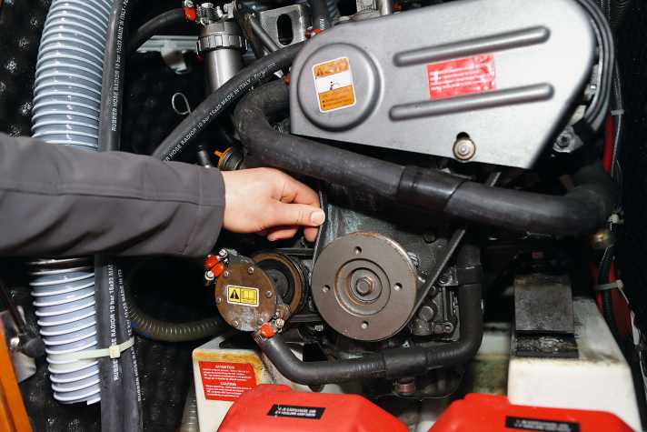 This is the correct V-belt tension