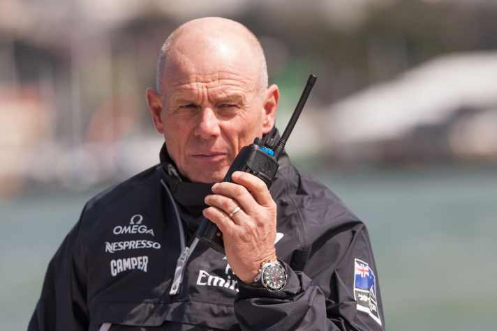   Not amused, aber immer noch kampflustig: Team New Zealands Boss Grant Dalton