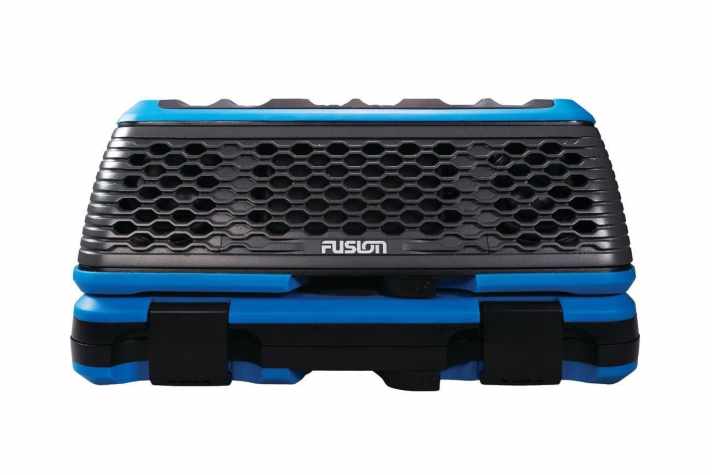   The StereoActive Bluetooth speaker is robust. The base is optional and has a surprise in store