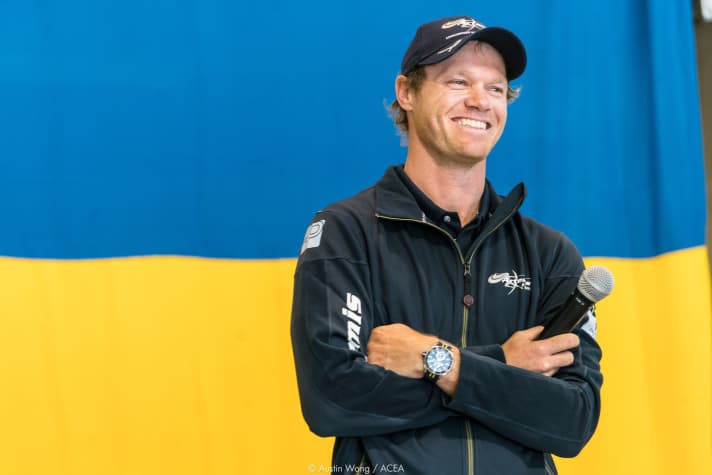   Artemis helmsman Nathan Outteridge (Australia)