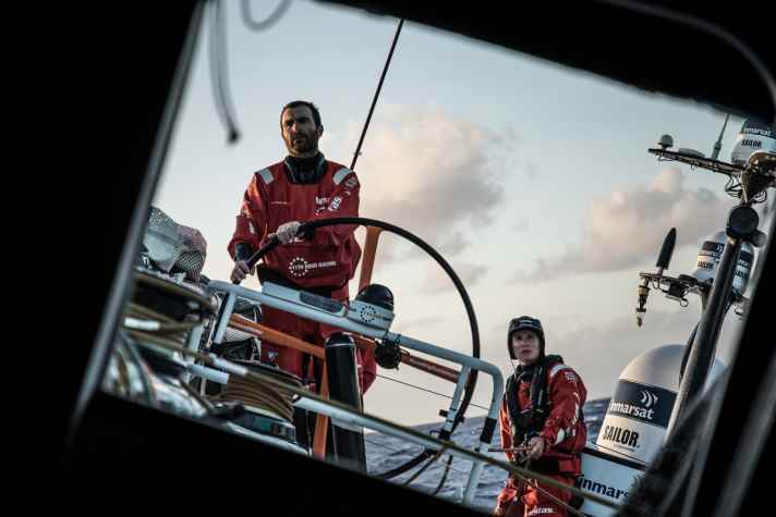   The Vestas 11th Hour Racing team is in a podium position, but still has a chance of winning. A stage win would be balm on the wounds for the team, which has suffered so far...
