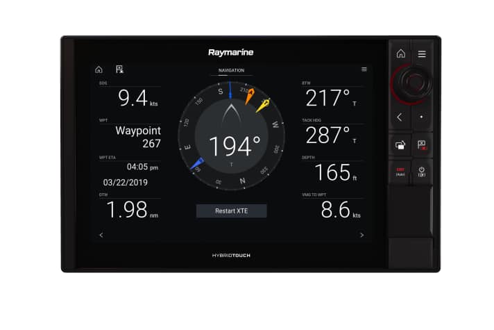   L'affichage des instruments de Lighthouse 3.9 indique désormais le cap après le virement de bord