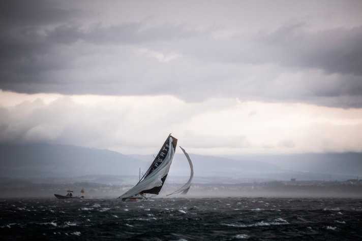   Gloomy scenarios like this played out at the 81st Bol d'or after the onset of the storm