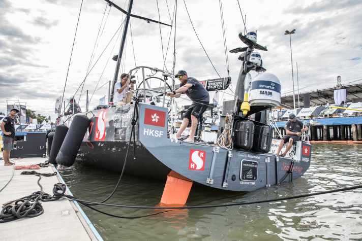   Wieder im Einsatz: das Team Sun Hung Kai / Scallywag in Itajaí
