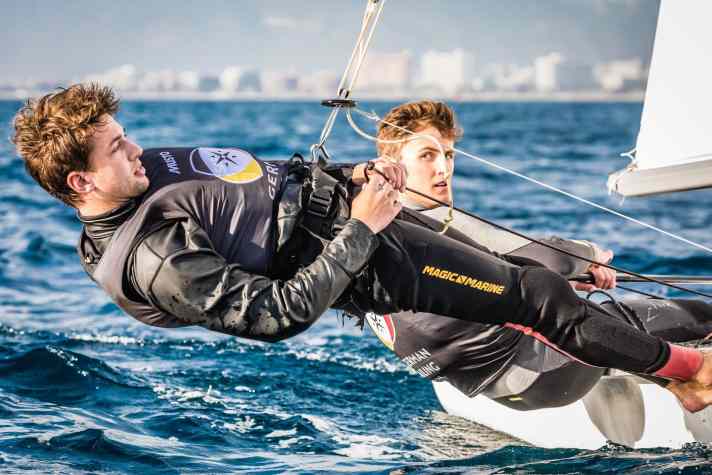   Lucas Schlüter und Frederick Eichhorst holten bei der Junioren-WM im 470er Bronze für den Potsdamer Yacht-Club