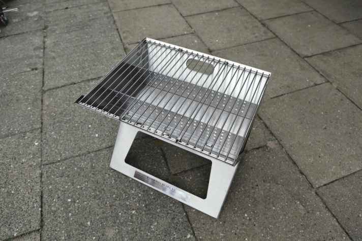 Folding barbecues are handy and have a surprisingly large grilling surface