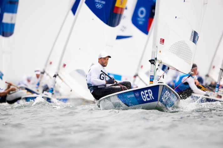   Had Scheidt's pictures stuck on his folders as a schoolboy and studied him intensively via video and live: laser world champion Philipp Buhl