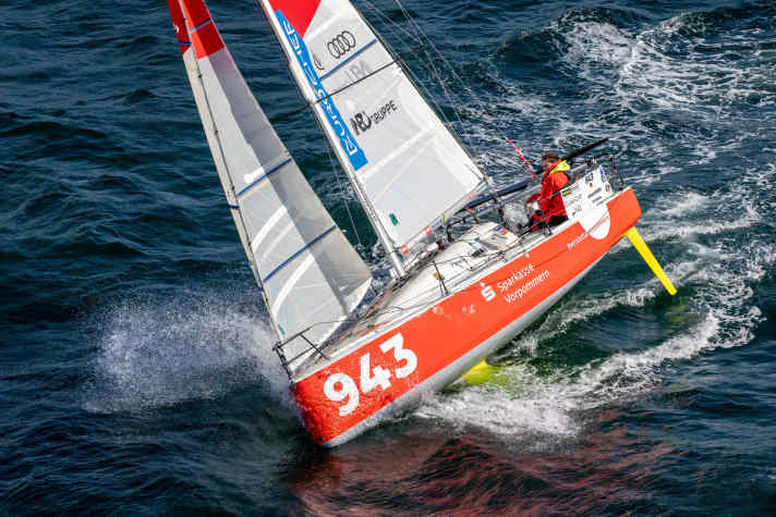   Burke kurz nach seinem guten Start