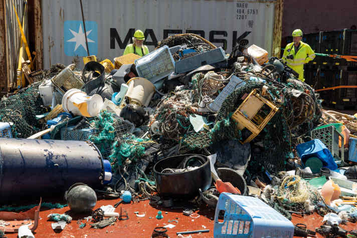   ....wird später sortiert und recycelt