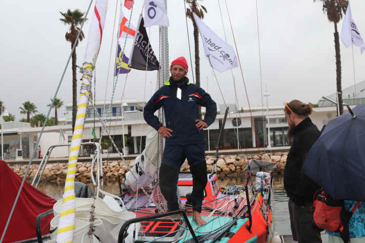   Vor dem Start in Lagos