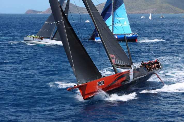   Im Transat noch Siegerin in neuer Rekordzeit, jetzt von "Skorpios" geschlagen: die IRC-Super-Zero-Yacht "Comanche"