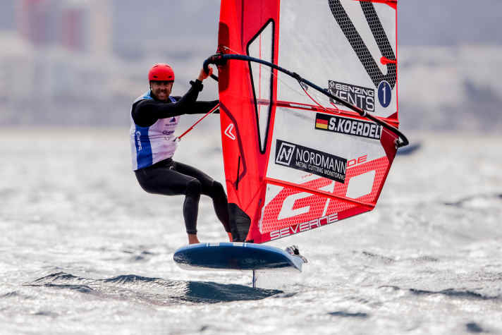   iQFoiler Sebastian Kördel in his element