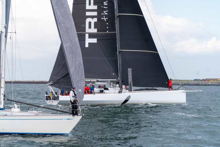 Hat einen neuen Pantaenius-Rund-Skagen-Rekord im Visier: die Crew der "L4/Trifork" mit Skipper Jens Dolmer