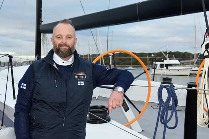   Der Finne Arto Linnervuo, Skipper und Besitzer des Tulikettu Racing Teams