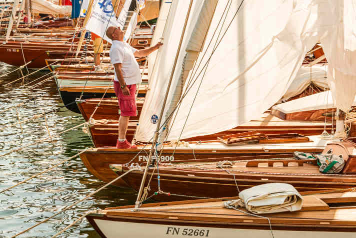 Pour la semaine internationale du lac de Constance, il faut faire de la place dans le port pour les classiques