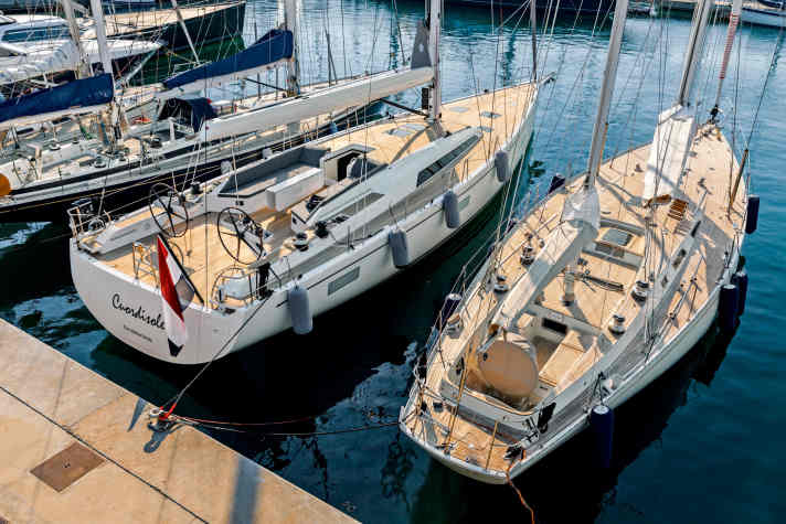 Vecchio e nuovo Swan 65 a confronto