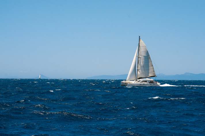 Mareggiata del catamarano