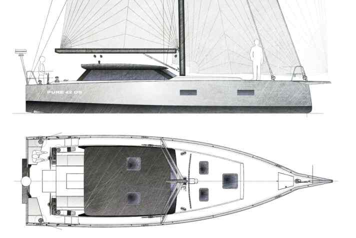 Moderne Linien, harmonisches Haus: Pure 42 | Illustration: Berckemeyer Yacht Design
