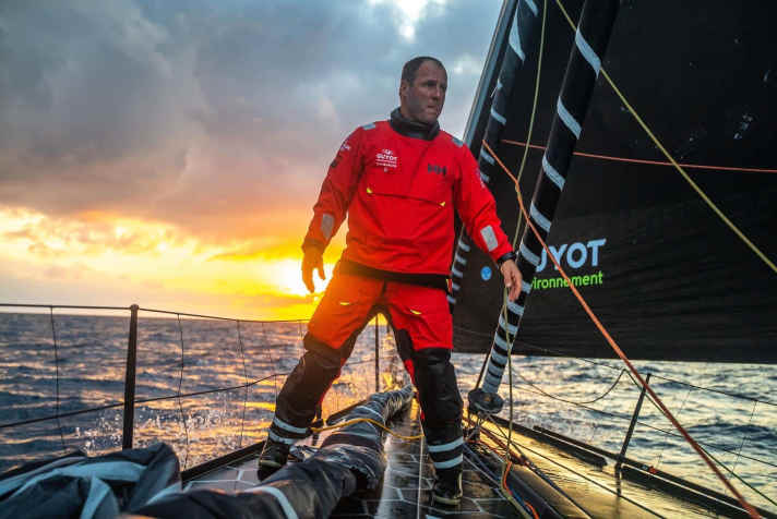 Co-Skipper Robert Stanjek an Bord der “Guyot  Environnement – Team Europe”