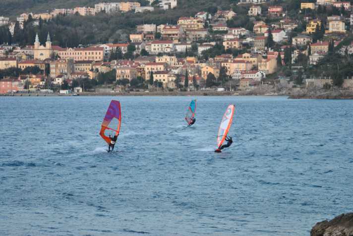 Morgendlicher Fallwind in Preluk
