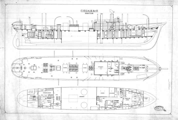 Fyrskibet var i drift til ca 1972. Igennem APM overdraget til Nationalmuseet. Vedligeholdt af frivillige, i Nyhavn. I 2018 blev fyrskibet placeret i Helsingør og udstilles og vedligeholdes af frivillige,  M/S og kommunen.

Tegningen er dateret 25/4 1921 R.Møller. Den viser skibets aptering og udrustning ved ombygning og motorinstallation hos Skibsbygmester Rasmus Møller, Faaborg.