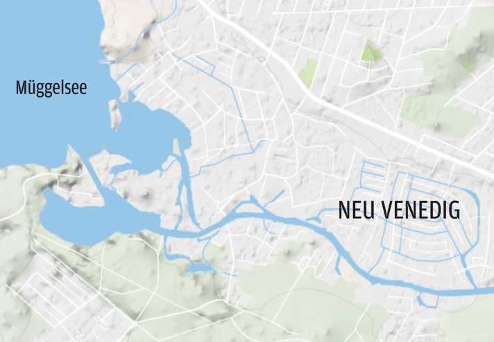New Venice east of Müggelsee