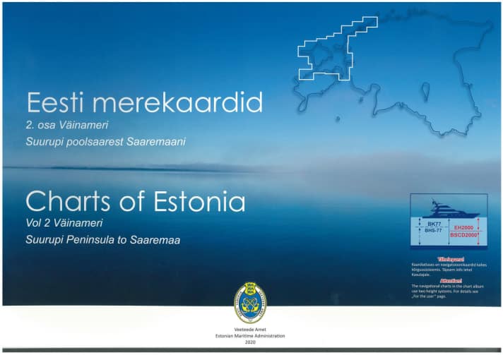 Estonian recreational craft chart set 2 "Väinameri" by Veetede Amet