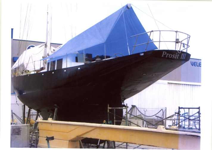   Rear view of the "Prosit III"