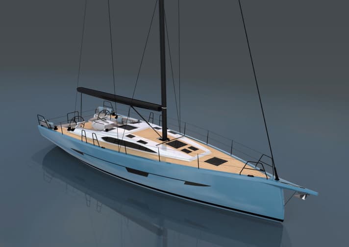 Saffier SL 46 MED: Rumpflänge 13,75 m; Breite 4,45 m; Gewicht 10,9 t; Preis steht noch nicht fest.