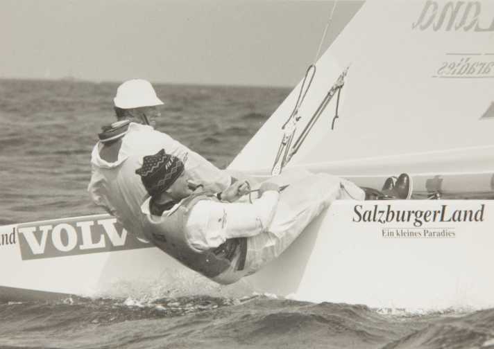 Hubert Raudaschl  und Xaver Gruber im Starboot