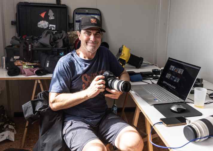 John with a fraction of his equipment.