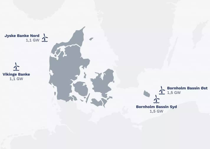 The planned projects on the map