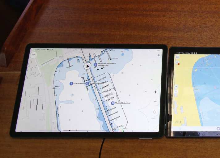 Les tablettes sans puce GPS déterminent leur position par triangulation - ce n'est pas suffisant pour la navigation sur l'eau