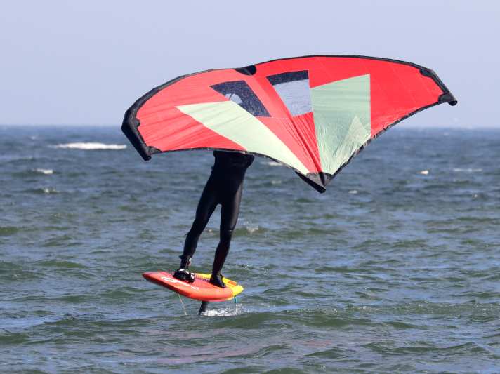 The wing can be controlled very precisely during manoeuvres