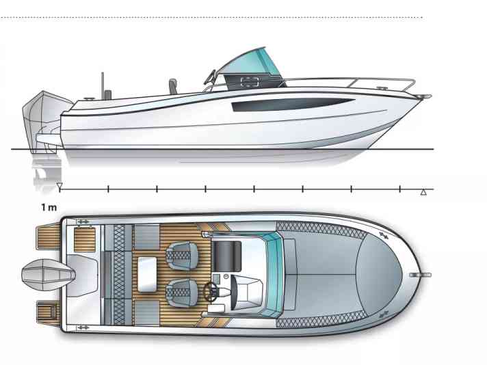 Riss der Atlantic Marine Sun Cruiser 730 | Zeichnung: Marc André Bergmann
