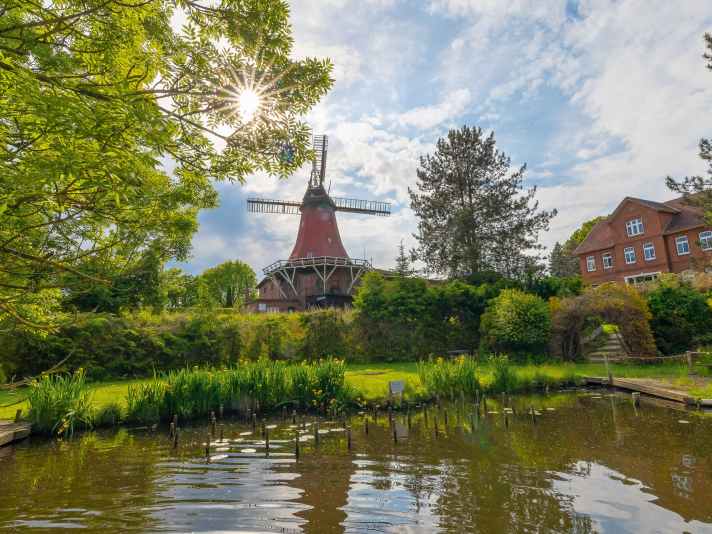 Idylle an der Reitbrooker Mühle.