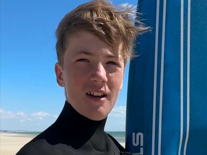 John John Vanderick (winner of the Junior 11-14 age group at the Dunkerbeck Speed Challenge 2024)