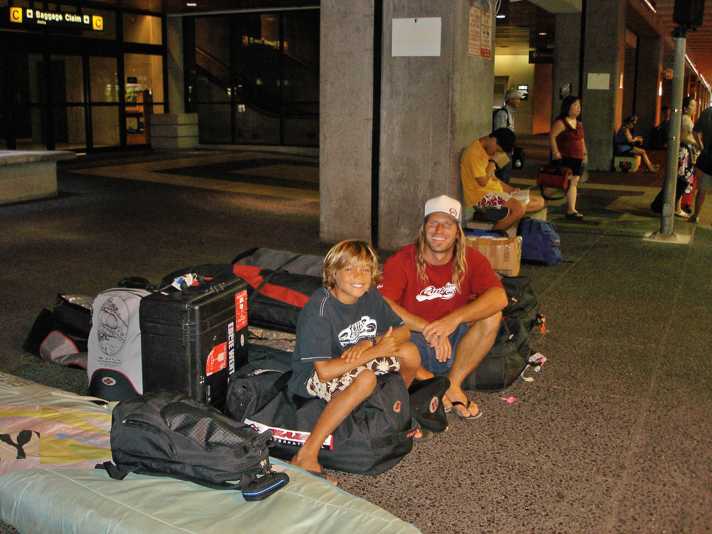 Waterman in spe: Kai Lenny as a youngster. "Kai grew up with us," remembers Michi Schweiger.