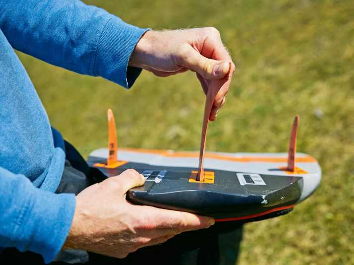 Soft fins with lots of flex in the tip provide significantly more grip on the tail.