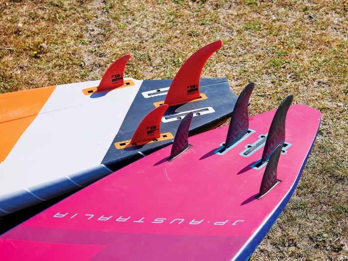 Boards mit fünf Boxen bieten alle Möglichkeiten von Singlefin bis Quad.