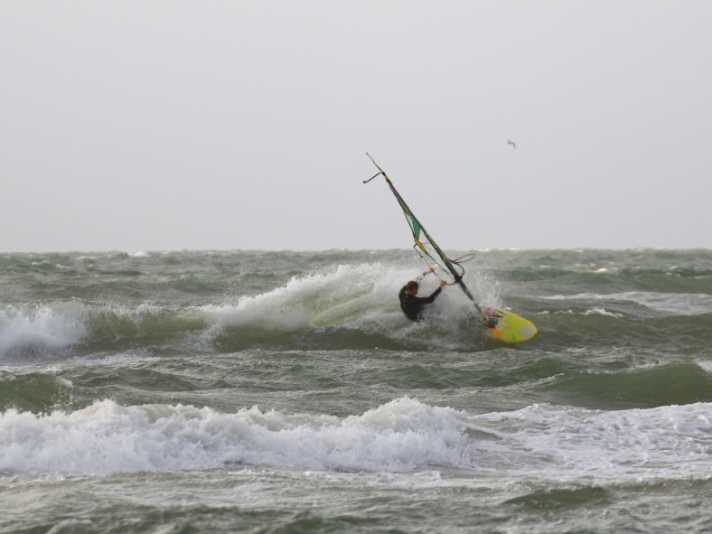 Tversted with WSW wind