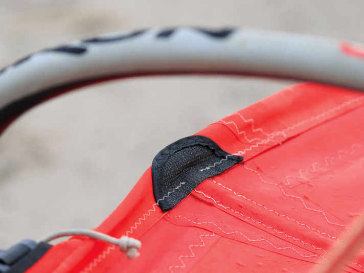 GA-Sails Pure mit  Kevlar-Patches auf den Lattentaschen.