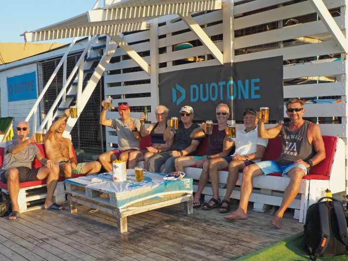 Die kleine Gruppe ermöglichte eine individuelle Betreuung, auch beim Sundowner.