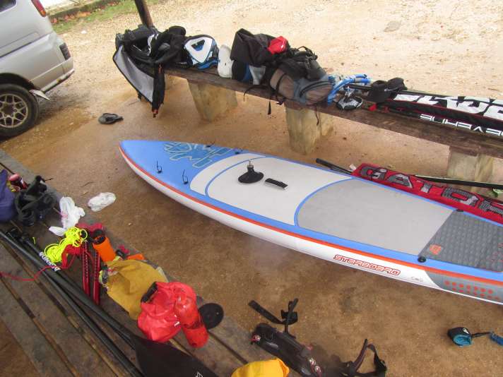 Was mit soll, muss aufs Board - also nur das Nötigste