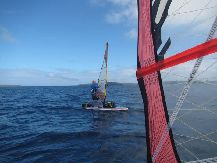Nicht easy - Surfen mit Gepäck