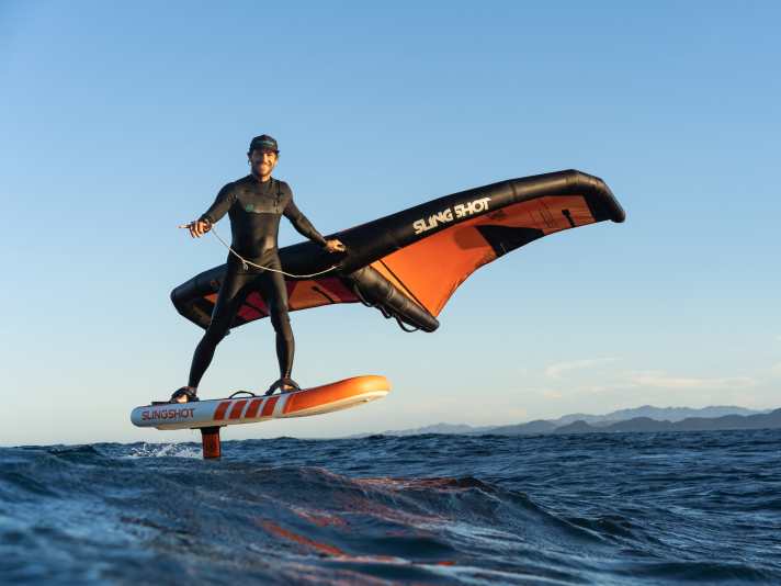 Aufblasbare Wingboards punkten vor allem mit kleinem Packmaß