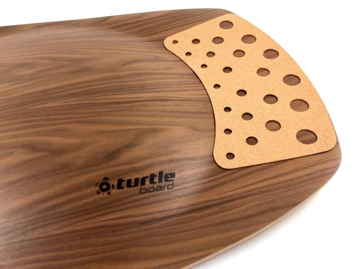 Gibt’s auch in edlem Walnußholz – das Turtleboard