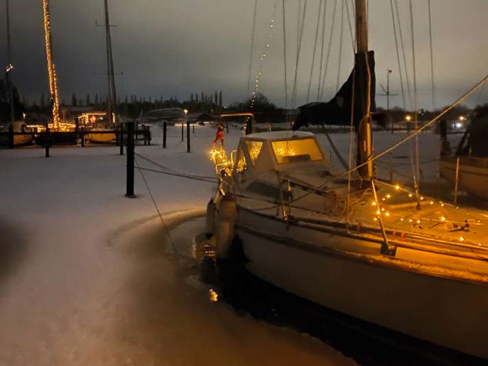 Winterliegeplatz in Holbæk auf der dänischen Insel Seeland