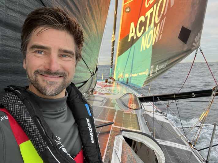 Boris Herrmann in der ersten Rennwoche der Route du Rhum